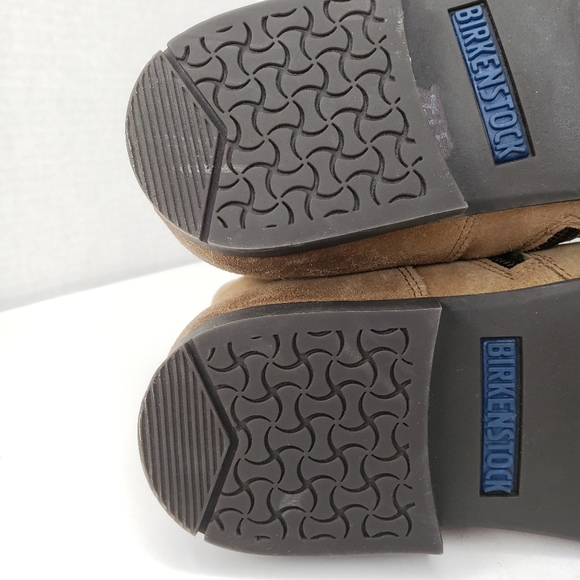 Birkenstock Sarnia Tan Suede Distressed Booties - Picture 10 of 12